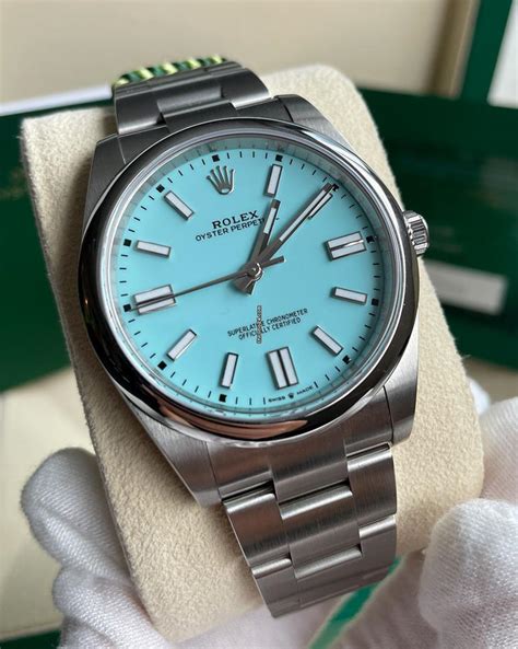 rolex datejust 41 tiffany dial|rolex tiffany blue 41 price.